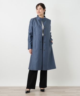 シルクスタンドカラーコート【セレモニー】 | Leilian (Women