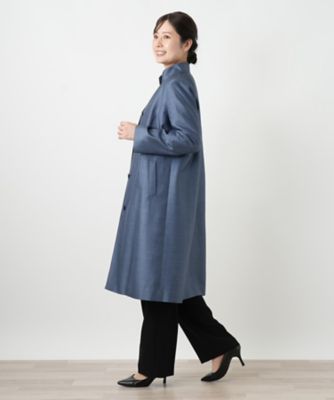 シルクスタンドカラーコート【セレモニー】 | Leilian (Women