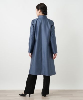 シルクスタンドカラーコート【セレモニー】 | Leilian (Women