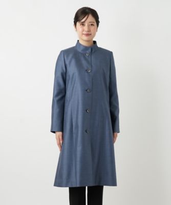 レリアン　シルク 100% 　スタンドカラーハーフコート　15＋　ブラック シルクスタンドカラーコート【セレモニー】 | Leilian (Women