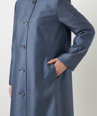 シルクスタンドカラーコート【セレモニー】 | Leilian (Women 
