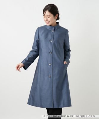 シルクスタンドカラーコート【セレモニー】 | Leilian (Women