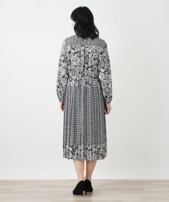 洗えるプリントシャツワンピース【ROCHAS Premiere