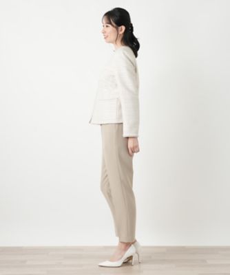 ツイードノーカラージャケット【ROCHAS Premiere