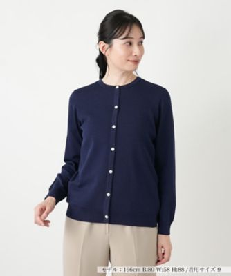 クルーネックカーディガン | Leilian (Women)/レリアン | 三越伊勢丹