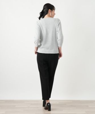 七分袖クルーネックニット | Leilian (Women)/レリアン | 三越伊勢丹
