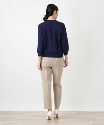 七分袖クルーネックニット | Leilian (Women)/レリアン | 三越伊勢丹