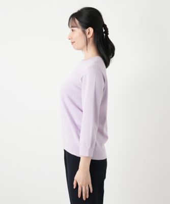 七分袖クルーネックニット | Leilian (Women)/レリアン | 三越伊勢丹