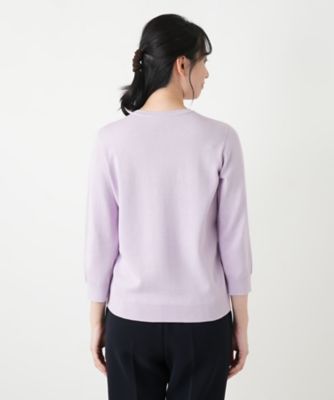 七分袖クルーネックニット | Leilian (Women)/レリアン | 三越伊勢丹