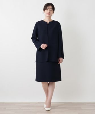 ノーカラージャケット【MANIGLIA】 | Leilian (Women