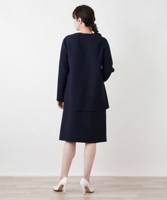 ノーカラージャケット【MANIGLIA】 | Leilian (Women
