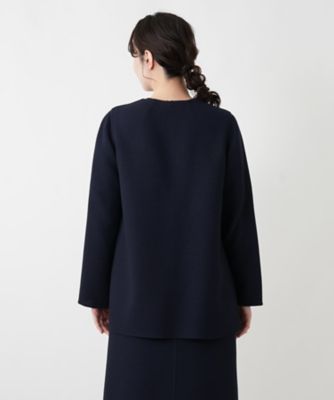 ノーカラージャケット【MANIGLIA】 | Leilian (Women
