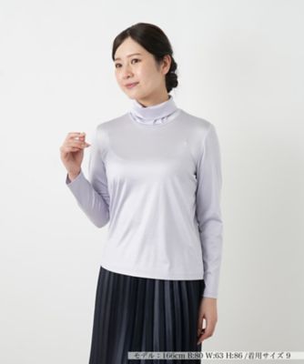 ＜Leilian (Women)＞シルク混ハイネックカットソー