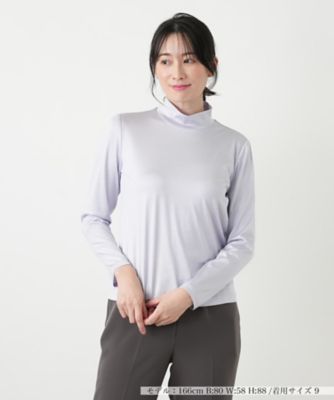 シルク混ハイネックカットソー | Leilian (Women)/レリアン | 三越