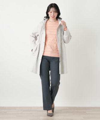 【美品】レリアン　Leilian ハーフコート　アルパカ　ウール　　サイズ11 フーデッドハーフコート | Leilian (Women)/レリアン | 三越伊勢丹
