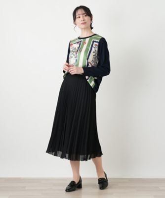 アコーディオンプリーツミディスカート | Leilian (Women)/レリアン