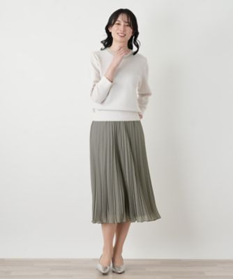 アコーディオンプリーツミディスカート | Leilian (Women)/レリアン