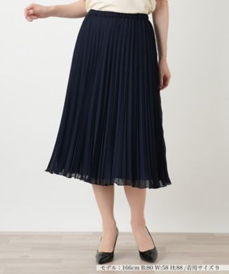 ＜Leilian (Women)＞アコーディオンプリーツミディスカート