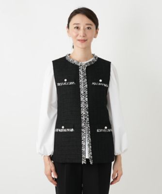ファンシーツイードジレ | Leilian (Women)/レリアン | 三越伊勢丹