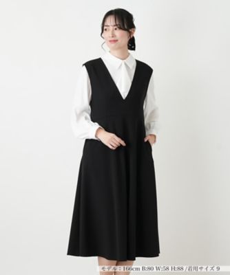 フレアストレッチジャンパースカート | Leilian (Women)/レリアン