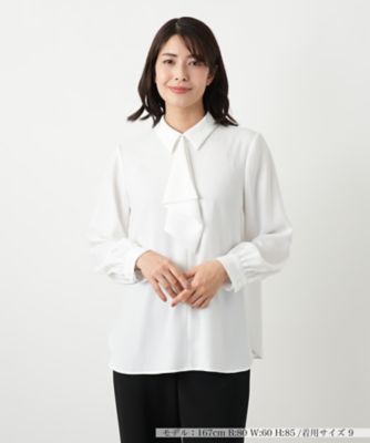 ＜Leilian (Women)＞ボウタイブラウス【２６年２月カタログ】