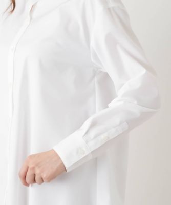 襟付きシャツブラウス【Leilian WHITE LABEL