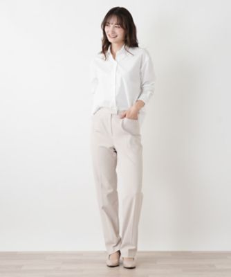 襟付きシャツブラウス【Leilian WHITE LABEL