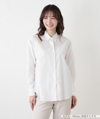 襟付きシャツブラウス【Leilian WHITE LABEL