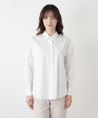 襟付きシャツブラウス【Leilian WHITE LABEL