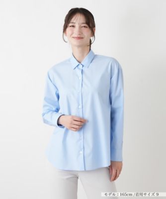 ＜Leilian (Women)＞襟付きシャツブラウス【Ｌｅｉｌｉａｎ　ＷＨＩＴＥ　ＬＡＢＥＬ】