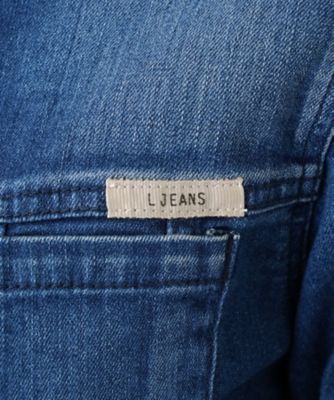 ノーカラーデニムジャケット【L JEANS】 | Leilian (Women