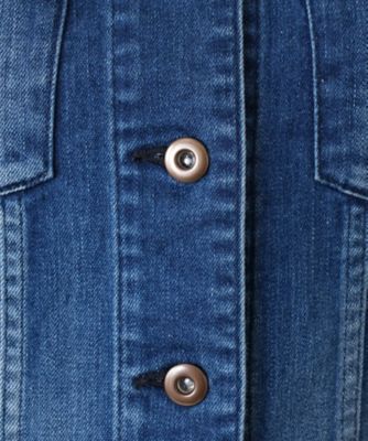 ノーカラーデニムジャケット【L JEANS】 | Leilian (Women
