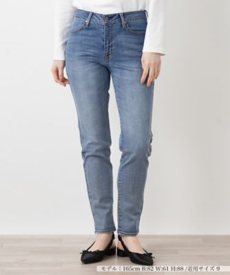 ＜Leilian (Women)＞スリムデニムパンツ【Ｌ　ＪＥＡＮＳ】