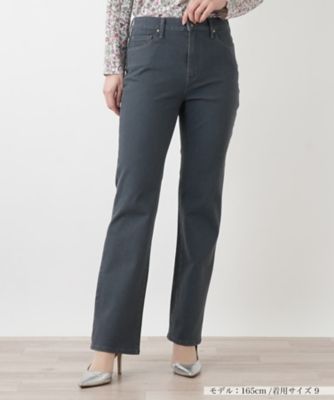 ＜Leilian (Women)＞ストレッチブーツカットデニムパンツ【Ｌ　ＪＥＡＮＳ】