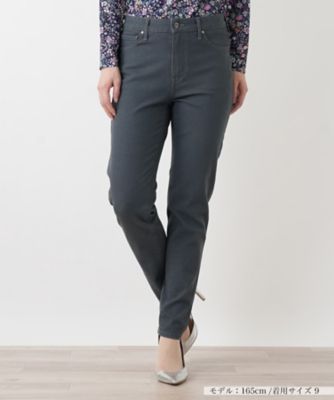 ＜Leilian (Women)＞スキニーデニムパンツ【Ｌ　ＪＥＡＮＳ】