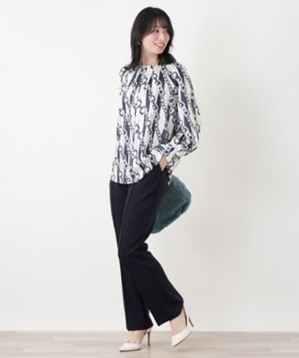 ＜Leilian (Women)＞センタープレステーパードパンツ