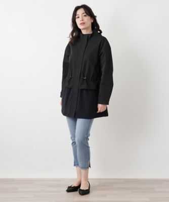 MUSE BY ROCHAS フード付きアイボリーコート コート【MUSE BY ROCHAS Premiere】 | Leilian