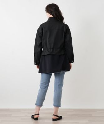 スタンドカラー比翼コート【MUSE BY ROCHAS