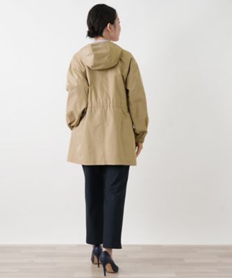 MUSE BY ROCHAS フード付きアイボリーコート フーデッドジャケット【MUSE BY ROCHAS Premiere