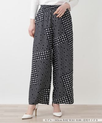 ＜Leilian (Women)＞プリントワイドパンツ【ＭＵＳＥ　ＢＹ　ＲＯＣＨＡＳ　Ｐｒｅｍｉｅｒｅ】