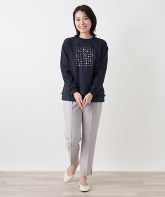 ビジューロゴスウェットプルオーバー【MUSE BY ROCHAS
