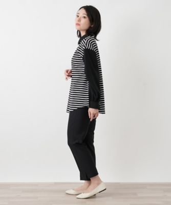 ボーダー切替ポロシャツ【MUSE BY ROCHAS