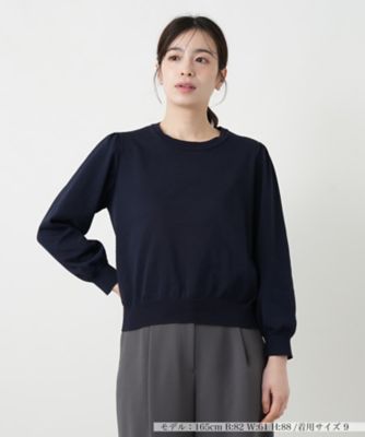 ＜BOURGE (Women)＞クルーネックニット【ＢＯＵＲＧＥ】