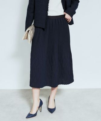 ＜BOURGE (Women)＞プリーツ切替アーガイルスカート【ＢＯＵＲＧＥ】