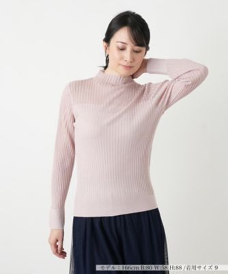 ＜BOURGE (Women)＞ハイネックラメニット【ＢＯＵＲＧＥ】