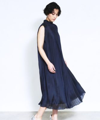 23区 プリーツ ノースリーブ ワンピース 44 美品 プリーツノースリーブワンピース【BOURGE】 | BOURGE (Women