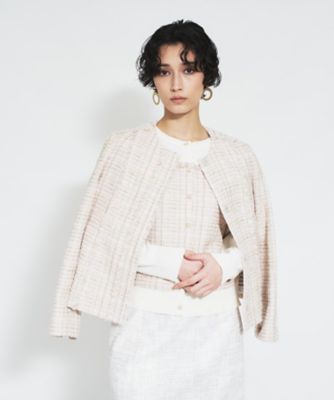 ラメツイードノーカラージャケット【BOURGE】 | BOURGE (Women