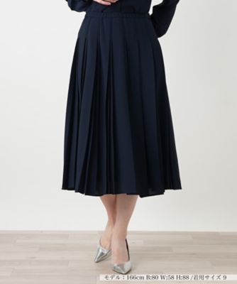 ＜BOURGE (Women)＞ミディ丈プリーツスカート【ＢＯＵＲＧＥ】