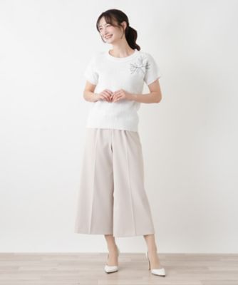 刺繍クルーネックニット【CORSINI ＆ PROTI】 | Leilian