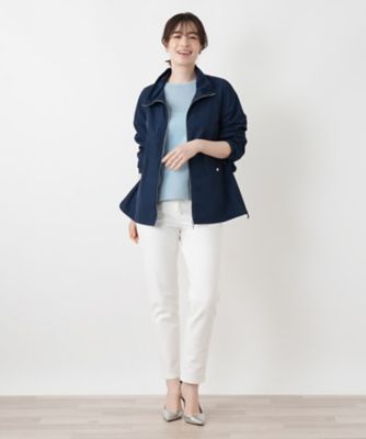 ペプラムハイネックジャケット【Leilian WHITE LABEL